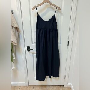 Jenni Kayne Navy Empire Waist Spaghetti Strap Sundress Maxi